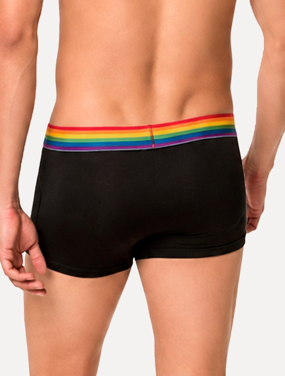 Cueca Calvin Klein Low Rise Trunk Cotton CK Cós Pride Preta
