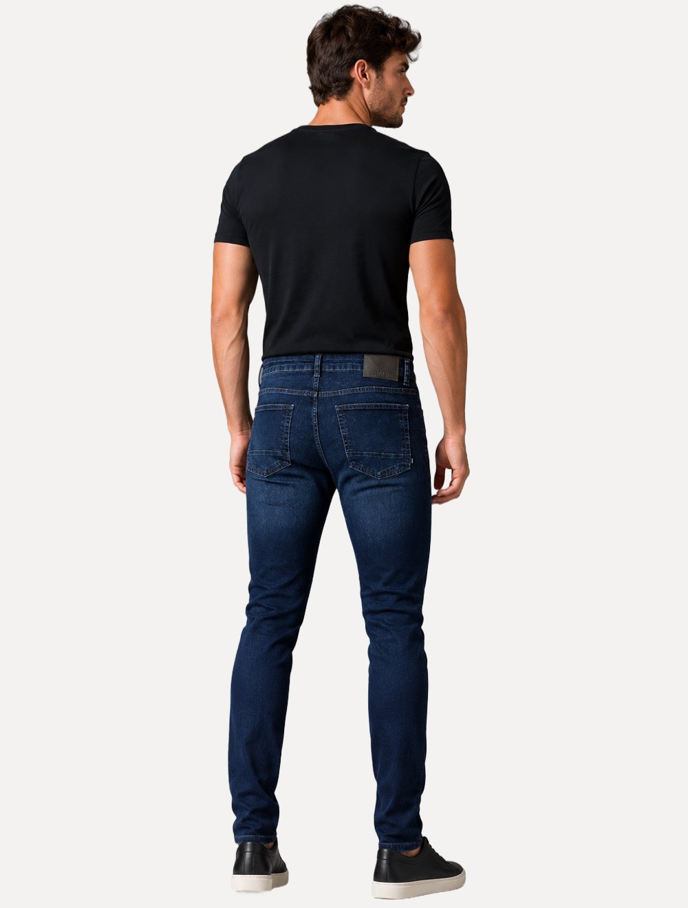 Calça Aramis Masculina Skinny Blue Black Azul Escuro