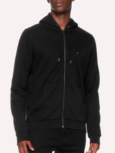 Moletom Tommy Hilfiger Masculino Flag Logo Zip-Through Hoody Preto