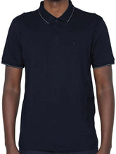 Polo Forum Masculina Muscle Piquet One Line Collar Azul Marinho
