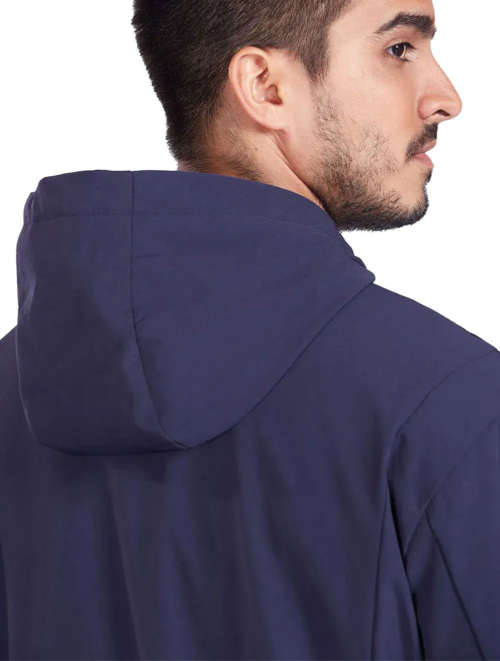 Jaqueta Aramis Masculina Hoodie Nylon Bomber Superflex Azul Marinho