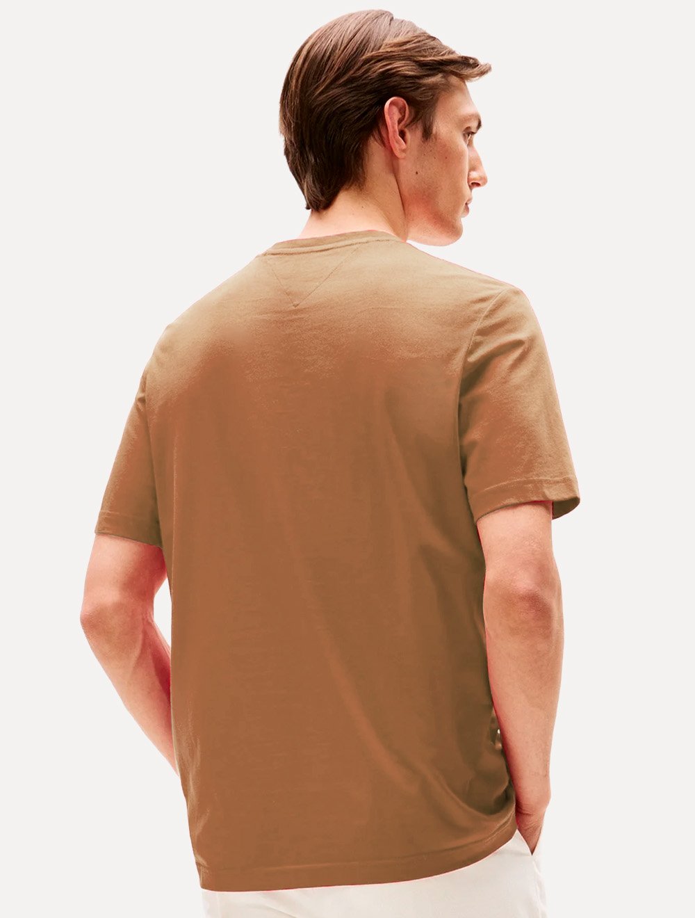 Camiseta Tommy Hilfiger Masculina Chest Insert Logo Marrom
