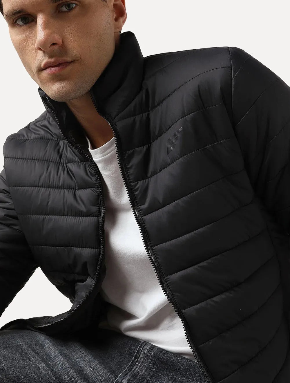 Jaqueta Ellus Masculina Bomber Nylon Light Down Preta