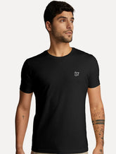 Camiseta King & Joe Masculina Basic Script Peito Preta
