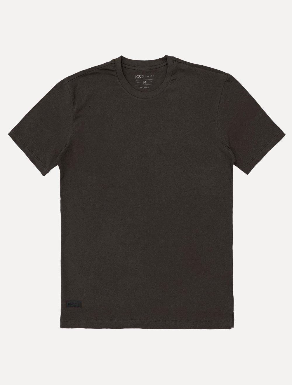 Camiseta K&J Black Masculina Cotton Flex Slim Marrom