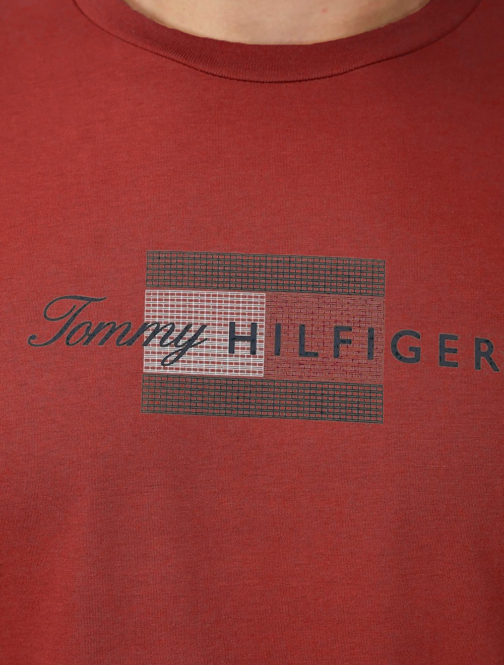 Camiseta Tommy Hilfiger Masculina Brand Love Big Graphic Vermelho