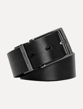 Cinto Aramis Masculino Couro Duplaface Saffiano Café/Preto