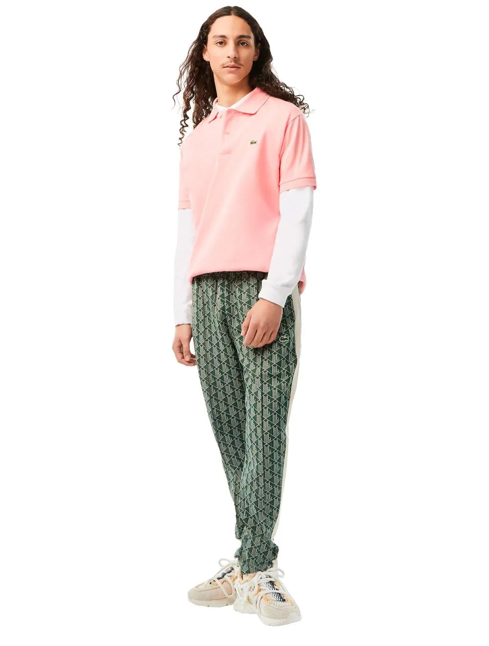 Polo Lacoste Masculina L.12.12 Rosa Blush