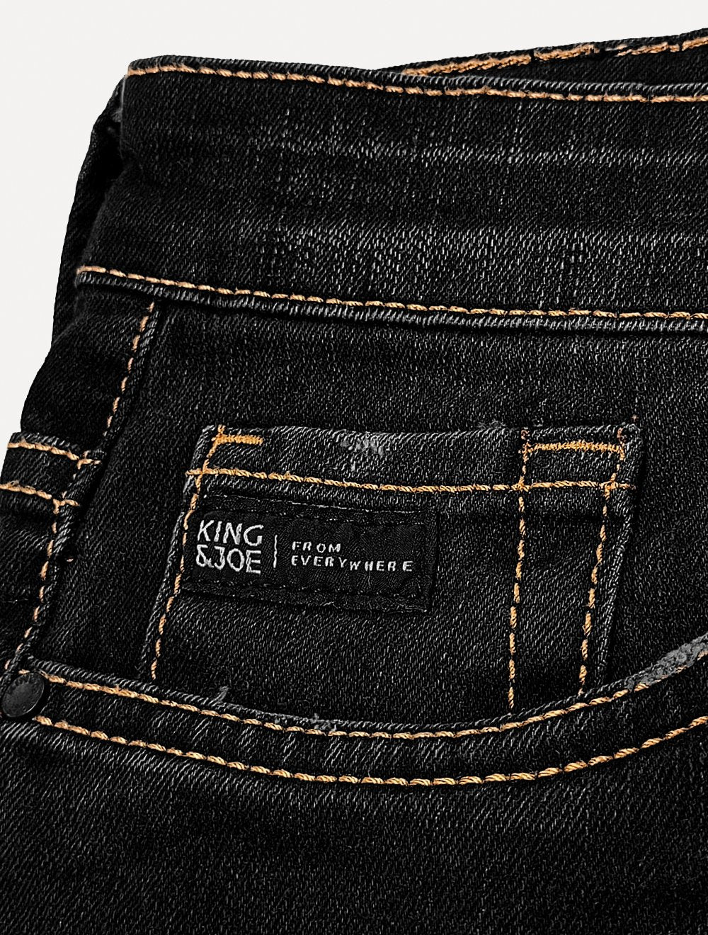 Calça King & Joe Jeans Masculina Skinny Black Preta