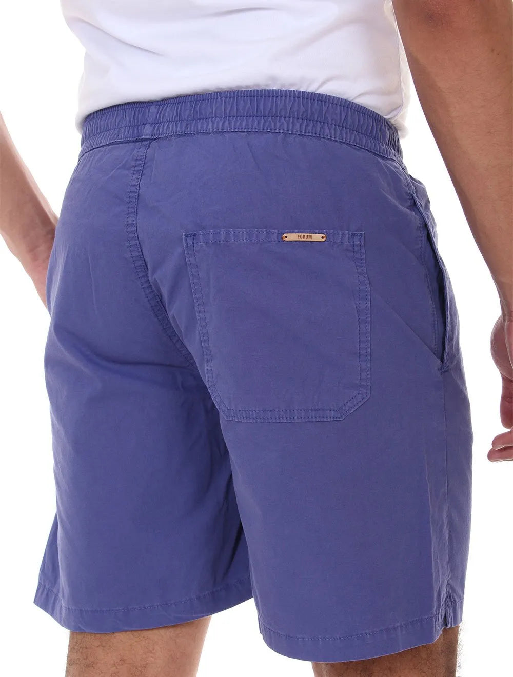 Bermuda Forum Masculina Sarja Azul Cobalto