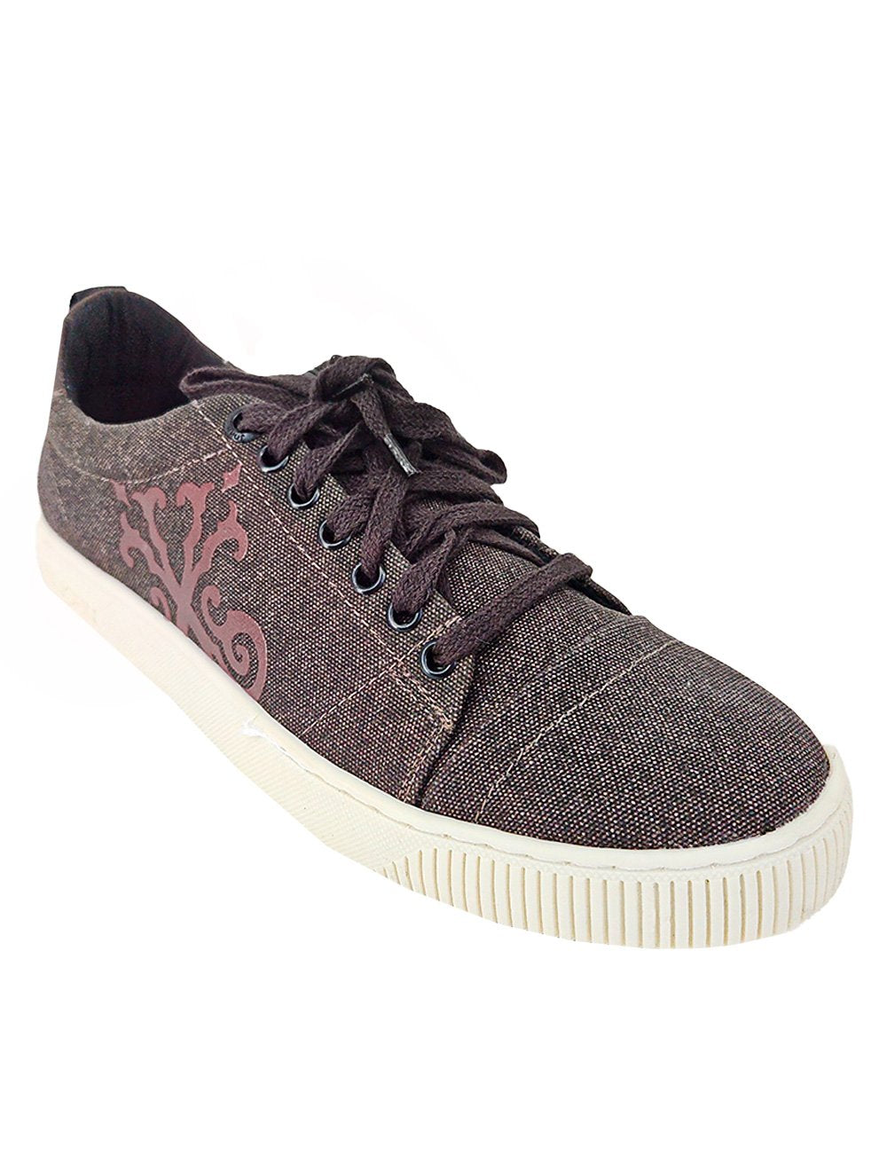 Tênis John John Masculino London Canvas Brown Marrom Escuro Mescla
