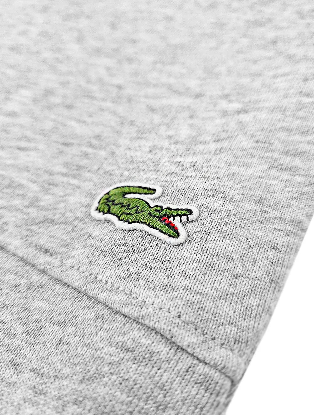 Calça Lacoste Moletom Masculina Relaxed Big Croco Trackpants Cinza Mescla