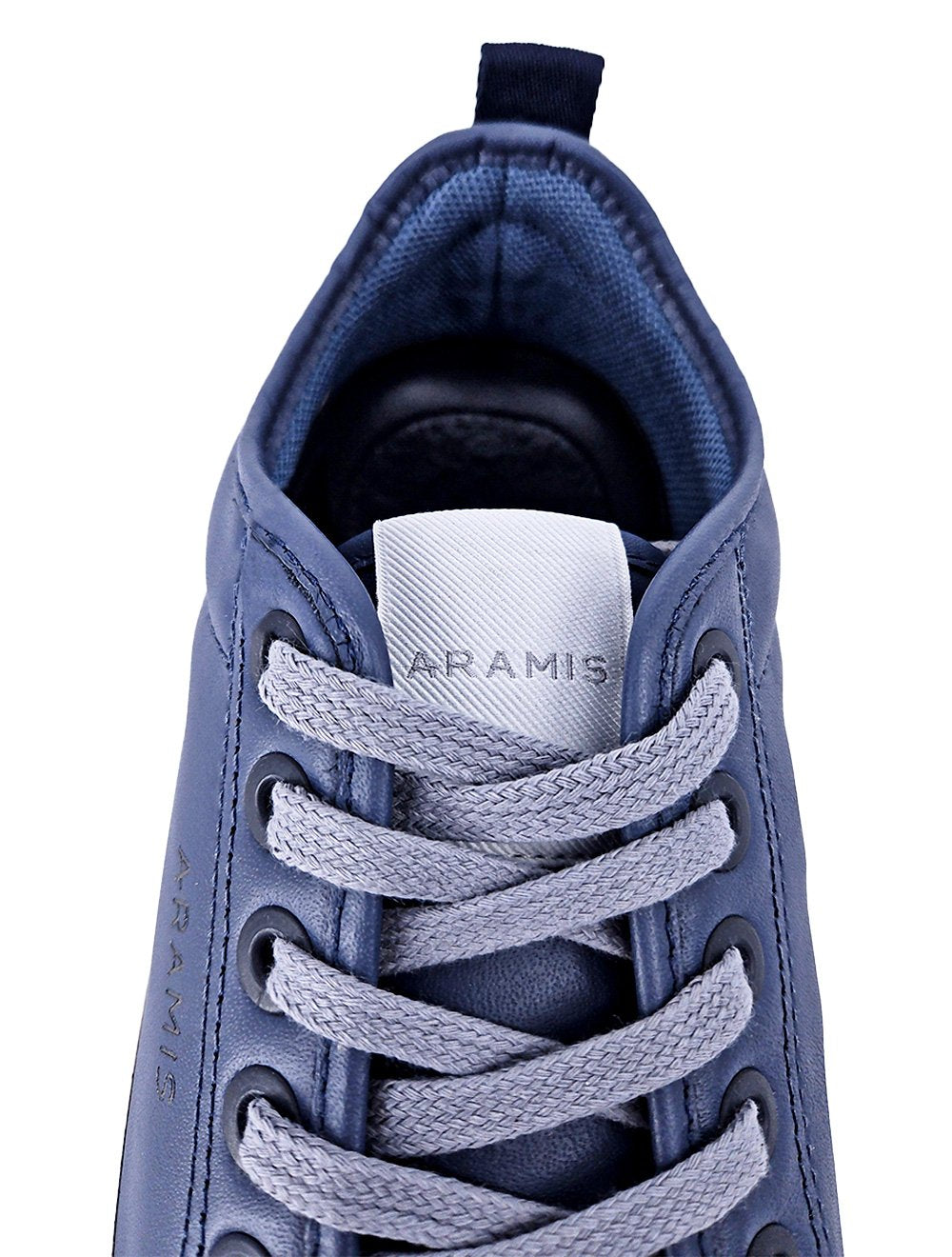 Tênis Aramis Masculino Couro Recortes Deep Leather Azul Índigo