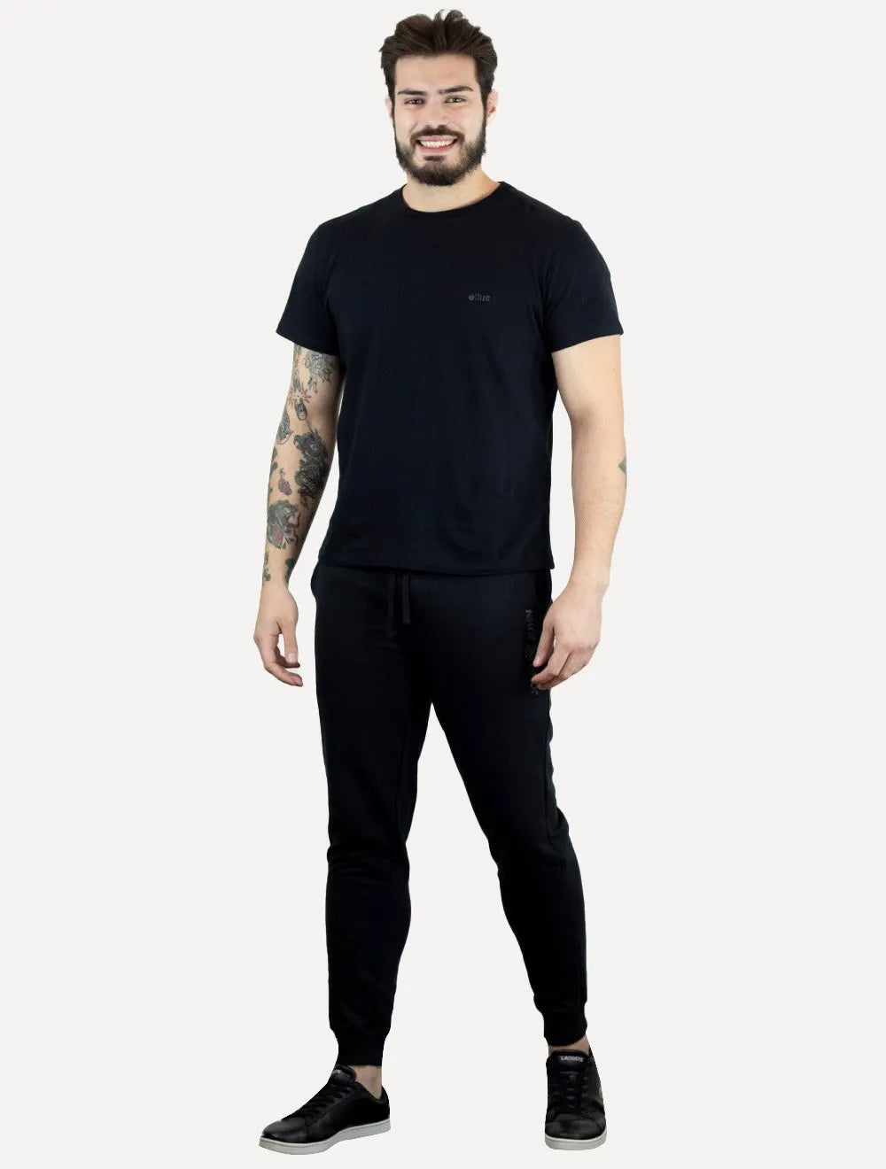 Calça John John Moletom Masculina New Basic Rusty Preta