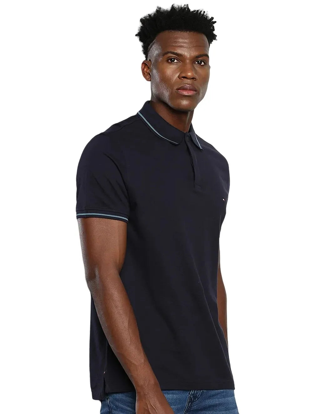 Polo Tommy Hilfiger Athletic Prep Pure Cotton Azul Marinho
