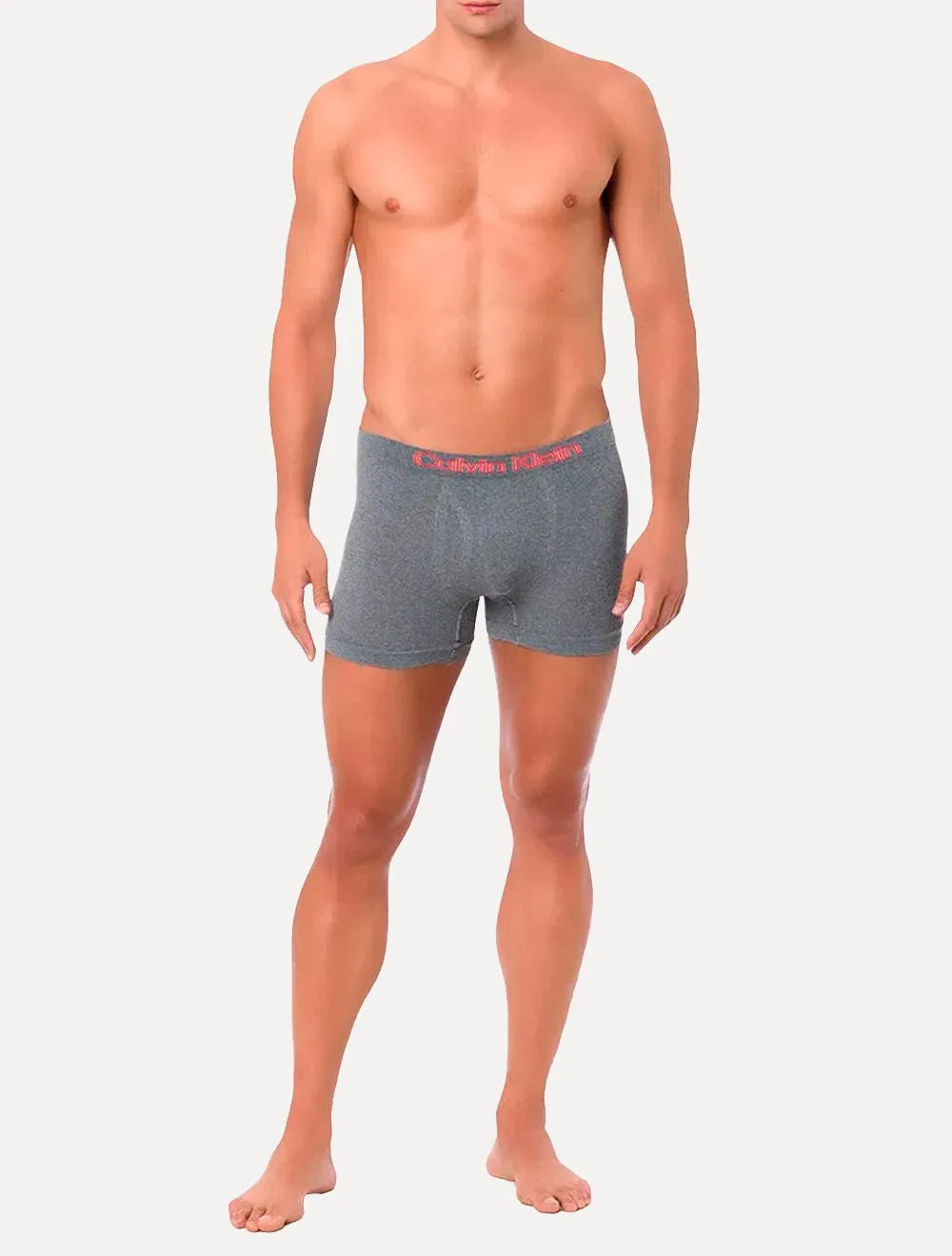 Cuecas Calvin Klein Underwear Trunk Seamless Outline Logo Branca Preta e Mescla Pack 3UN