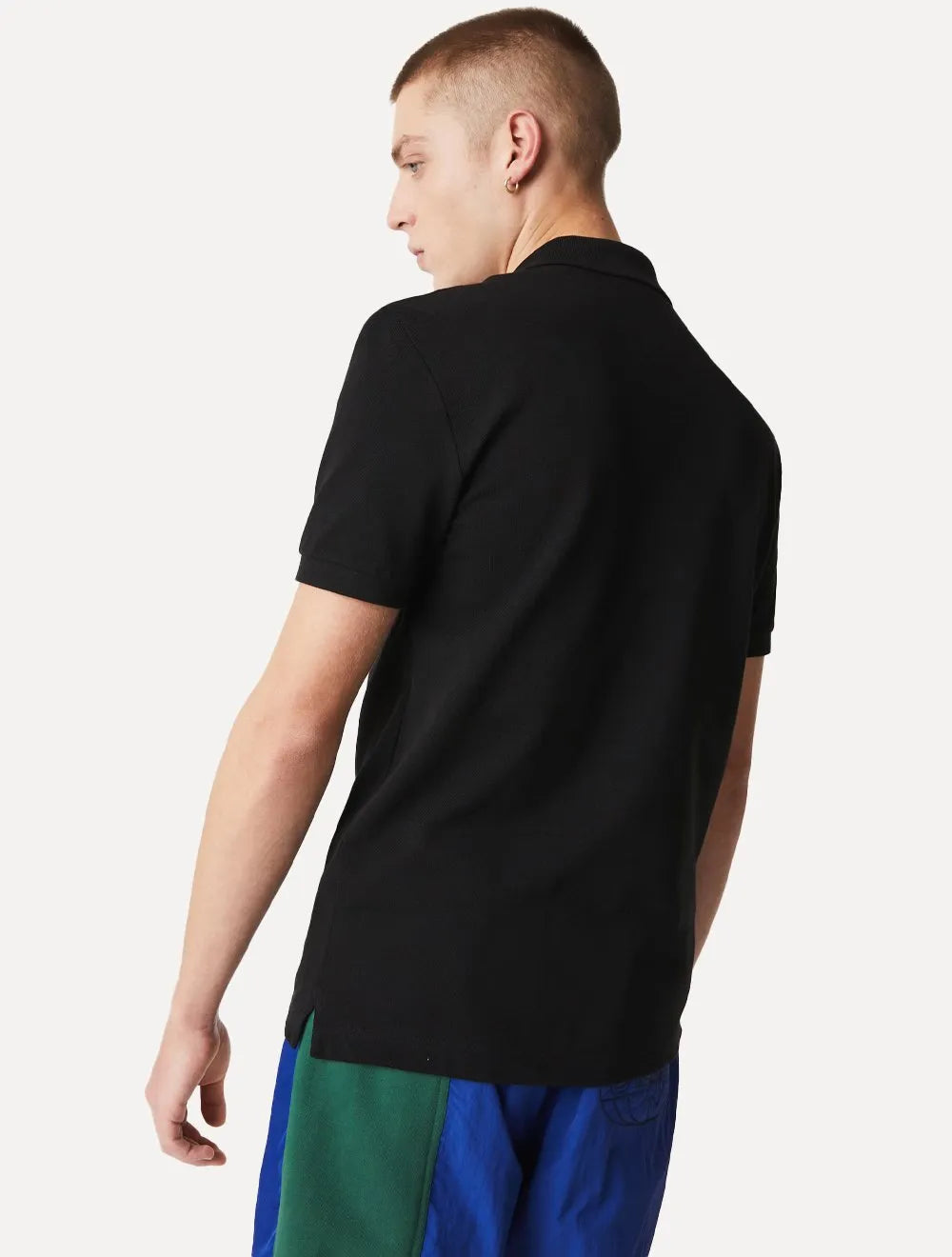 Polo Lacoste Masculina Slim Fit Classic Preta