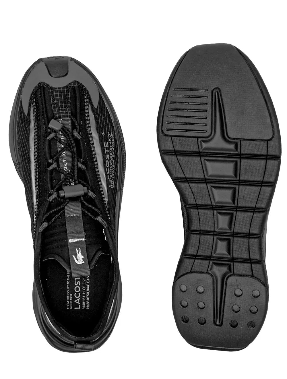 Tênis Lacoste Masculino Odyssa Lite Nylon Blk/Dk Gry Preto