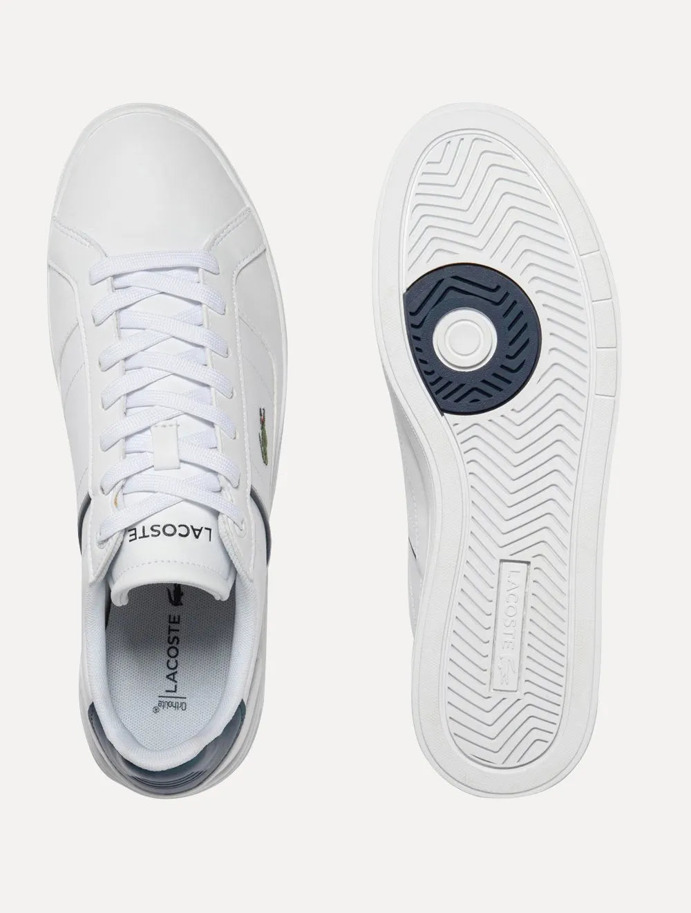 Tênis Lacoste Masculino Couro Europa Pro Leather Wht/Navy Branco