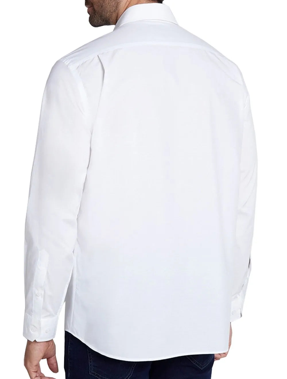 Camisa Dudalina Masculina Comfort Tricoline Lisa Branca