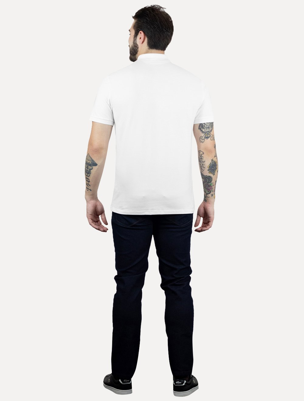 Polo Calvin Klein Jeans Masculina Piquet Regular Light Re Issue Branca