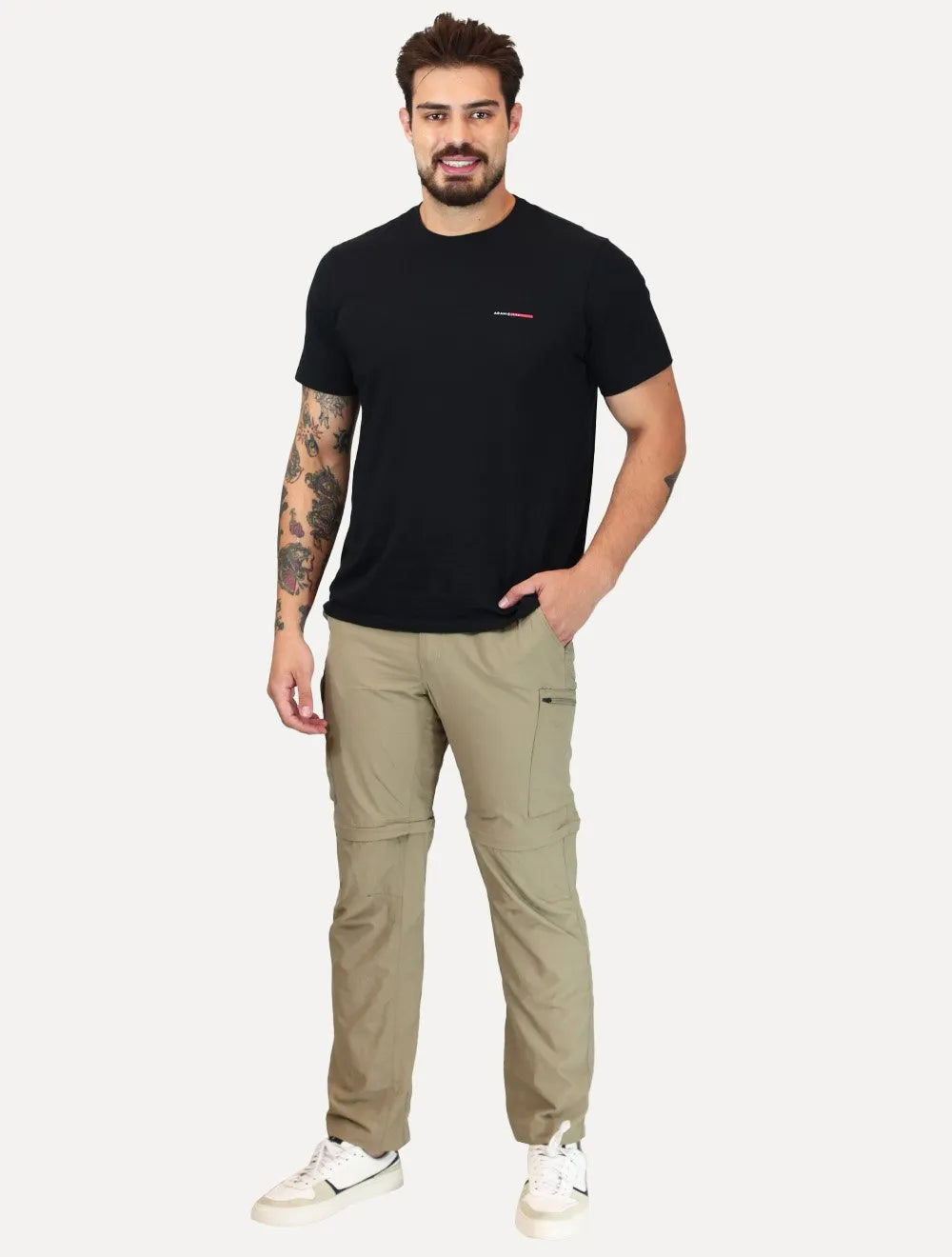 Calça Columbia Masculina Silver Ridge Convertible Tusk Areia