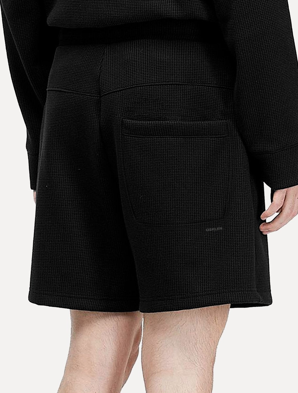 Bermuda Osklen Masculina Moletom Texture E-Basics Preta
