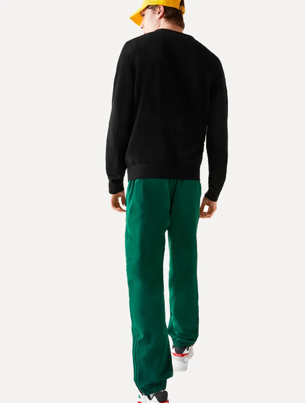 Suéter Lacoste Masculino Classic Fit Gola Redonda Logo Preto