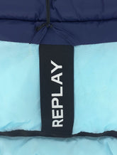 Jaqueta Replay Masculina Nylon Matelassê Azul Escuro
