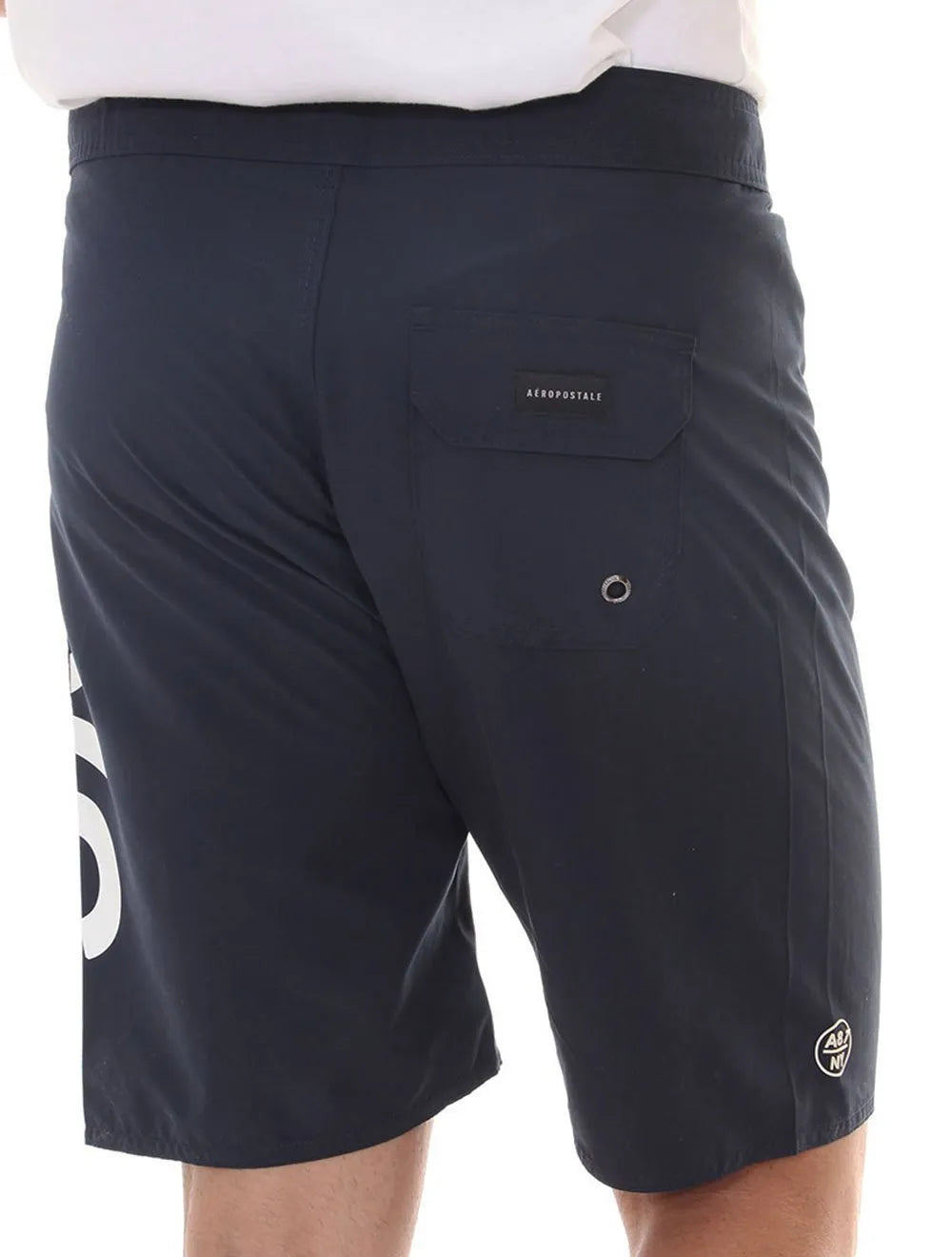 Bermuda Aeropostale Masculino Boardshorts NYC Aero Tape Azul Marinho