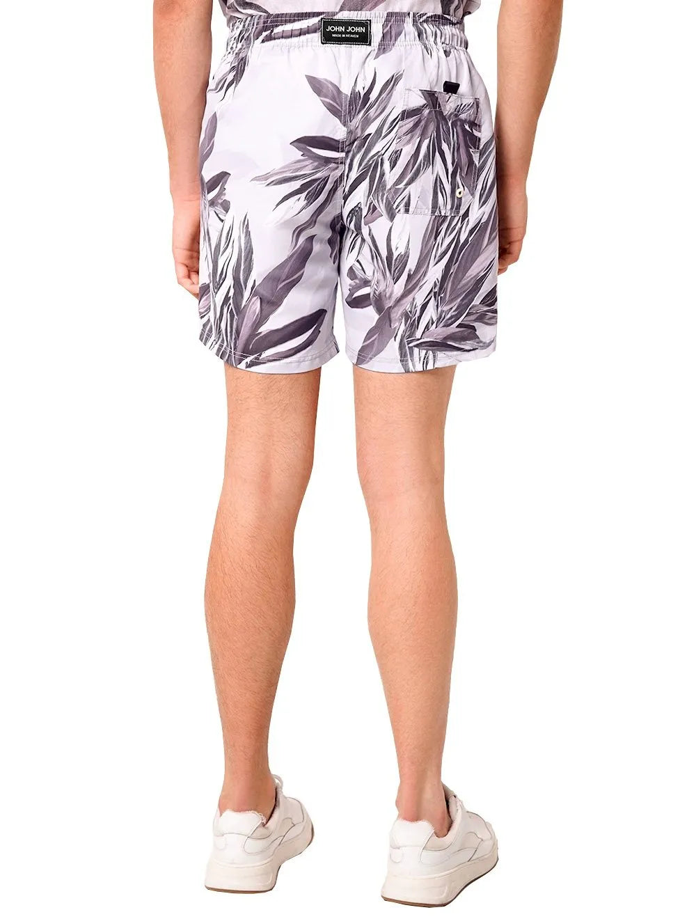 Short John John D'Água Masculino Leaves Energy Off-White