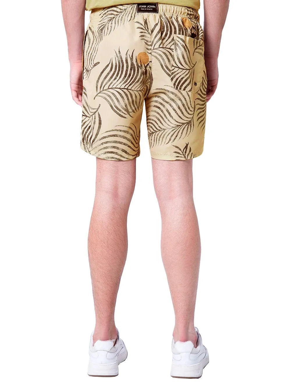 Short John John D'Água Masculino Palm Valley Cáqui Médio