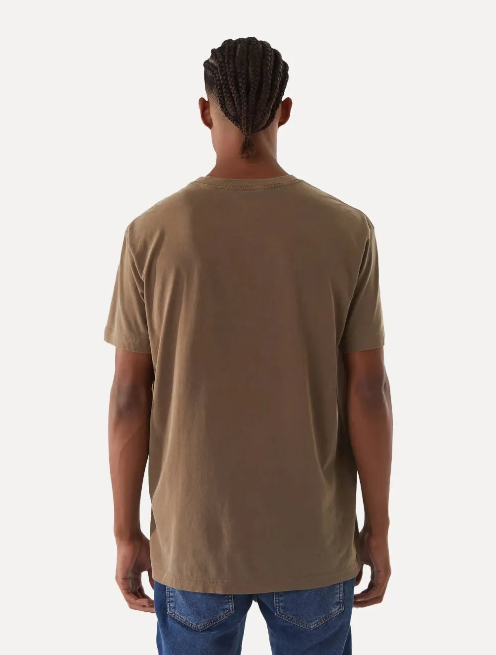 Camiseta Osklen Masculina Regular Stone Sprayicon Cáqui Escuro