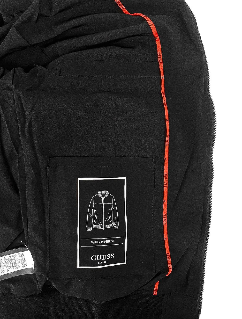 Jaqueta Guess Masculina Relaxed Bomber Comfort Flight Preta
