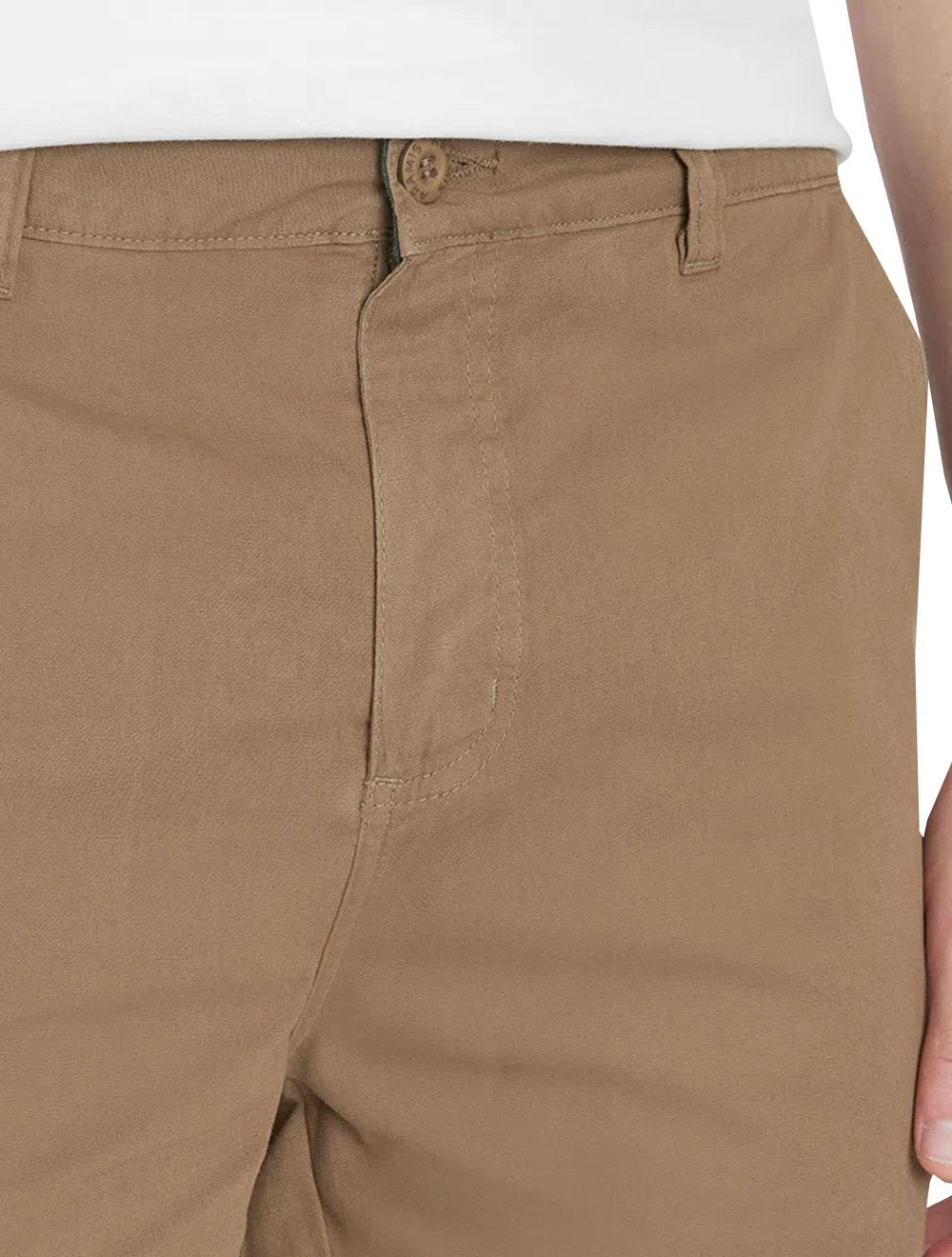 Bermuda Aramis Masculina Chino Color Basica Castor Marrom