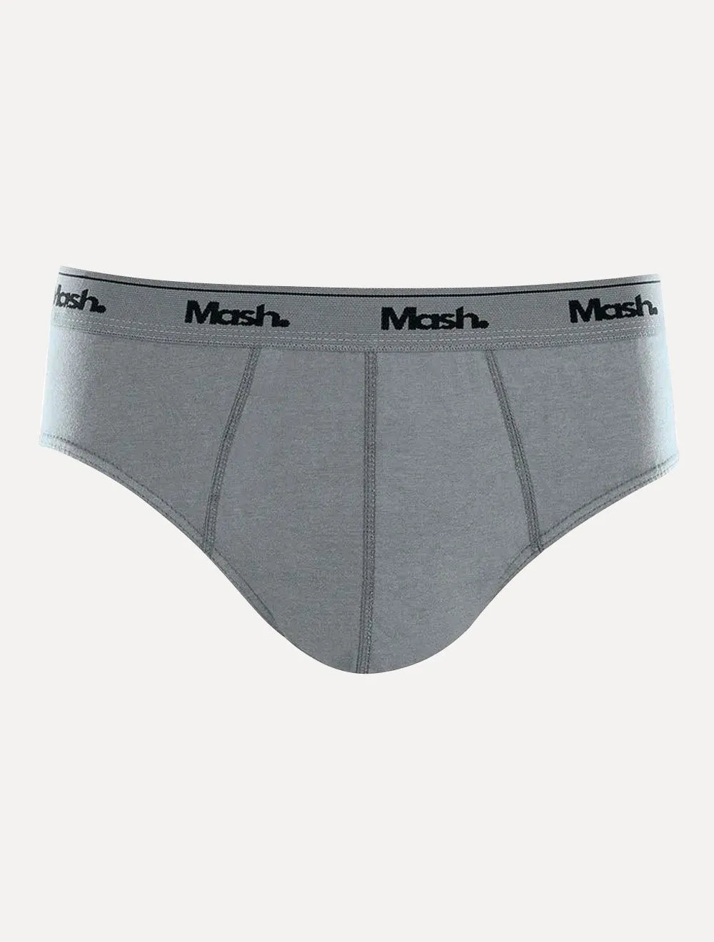 Cueca Mash Slip Cotton Basic Cinza Claro