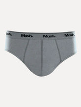 Cueca Mash Slip Cotton Basic Cinza Claro