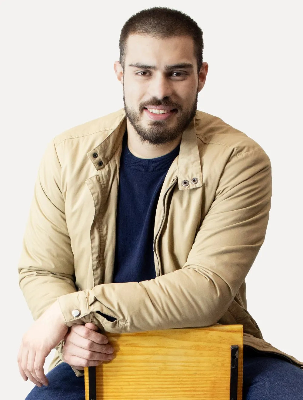 Jaqueta Dixen Masculina Sarja Cáqui