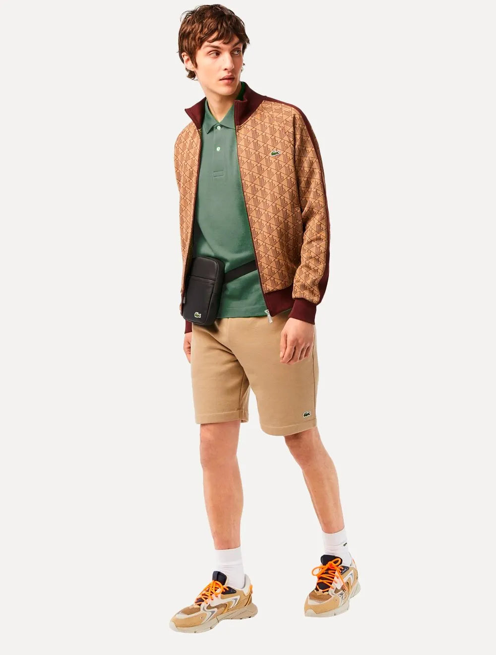 Polo Lacoste Masculina L.12.12 Forest Dark Verde