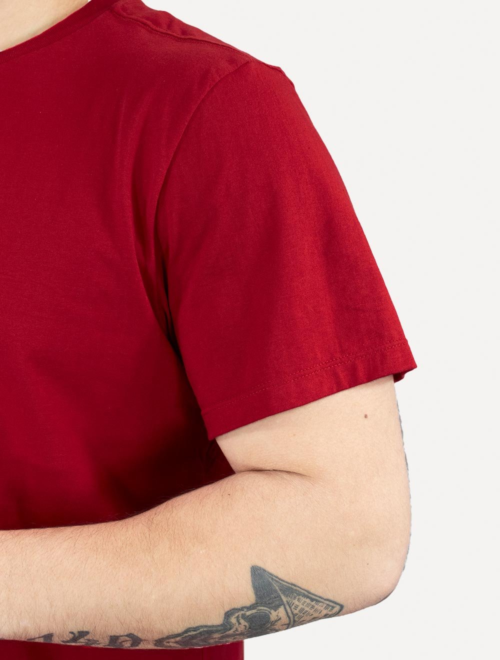 Camiseta Ellus Masculina Cotton Fine Easa Duocolor Vermelha