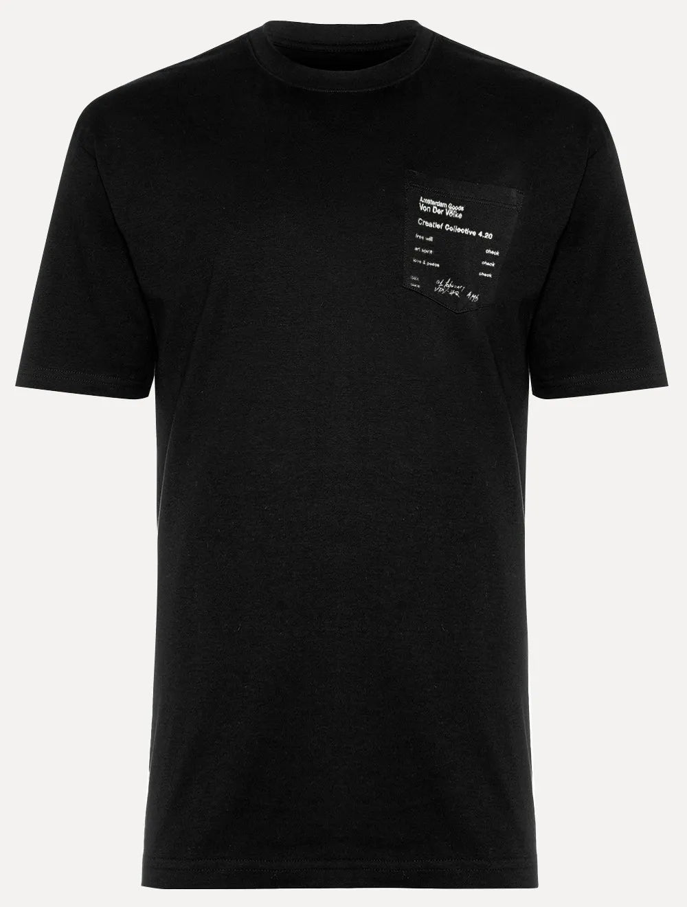 Camiseta Von der Volke Masculina Origineel Pocket Ams Goods Preta