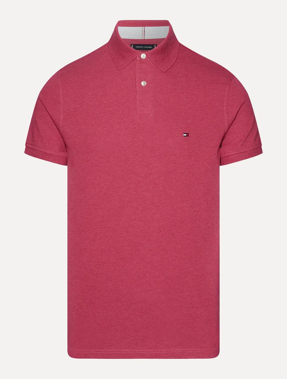 Polo Tommy Hilfiger Masculina Regular Piquet 1985 Rosa Mescla
