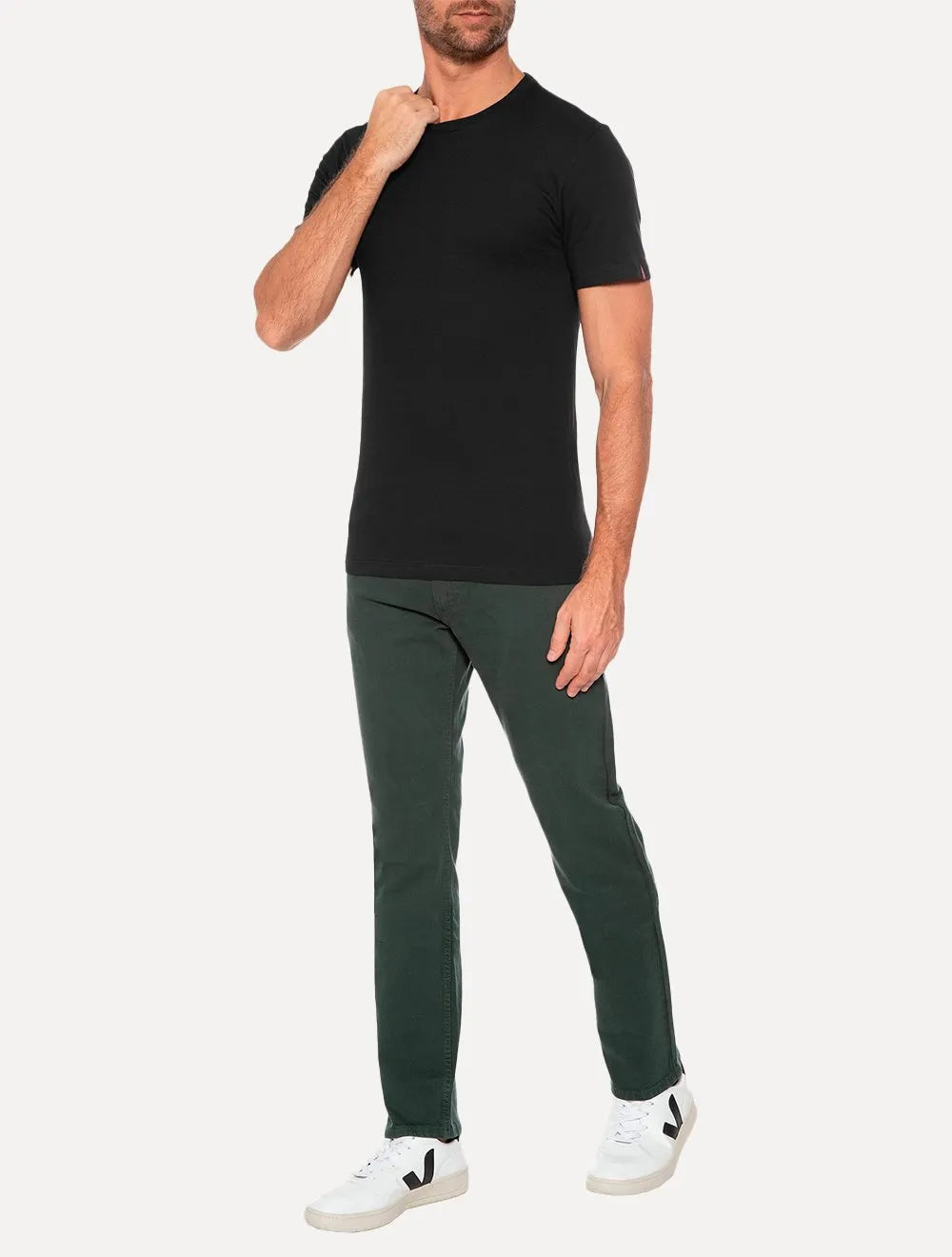 Camiseta Levis Masculina Lisa Preta