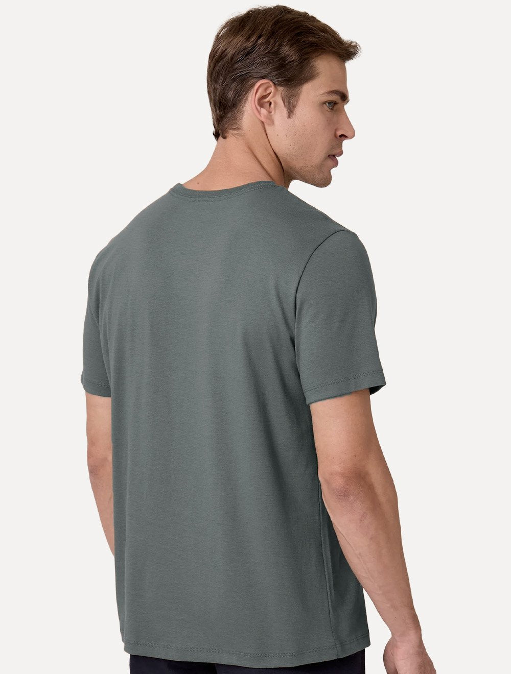Camiseta Dudalina Masculina Essentials Mono Logo Cinza Escuro