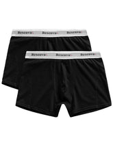 Cueca Reserva Masculina Boxer Basic Logo Preta Pack 2UN