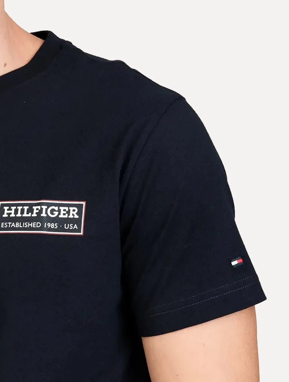 Camiseta Tommy Hilfiger Regular Printed Badge Color Marinho