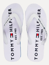 Chinelo Tommy Hilfiger Masculino Rubber Strip Simon 34R Azul/Branco