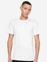 Camiseta Armani Exchange Masculina Slim Fit em Cotton Pima Branca
