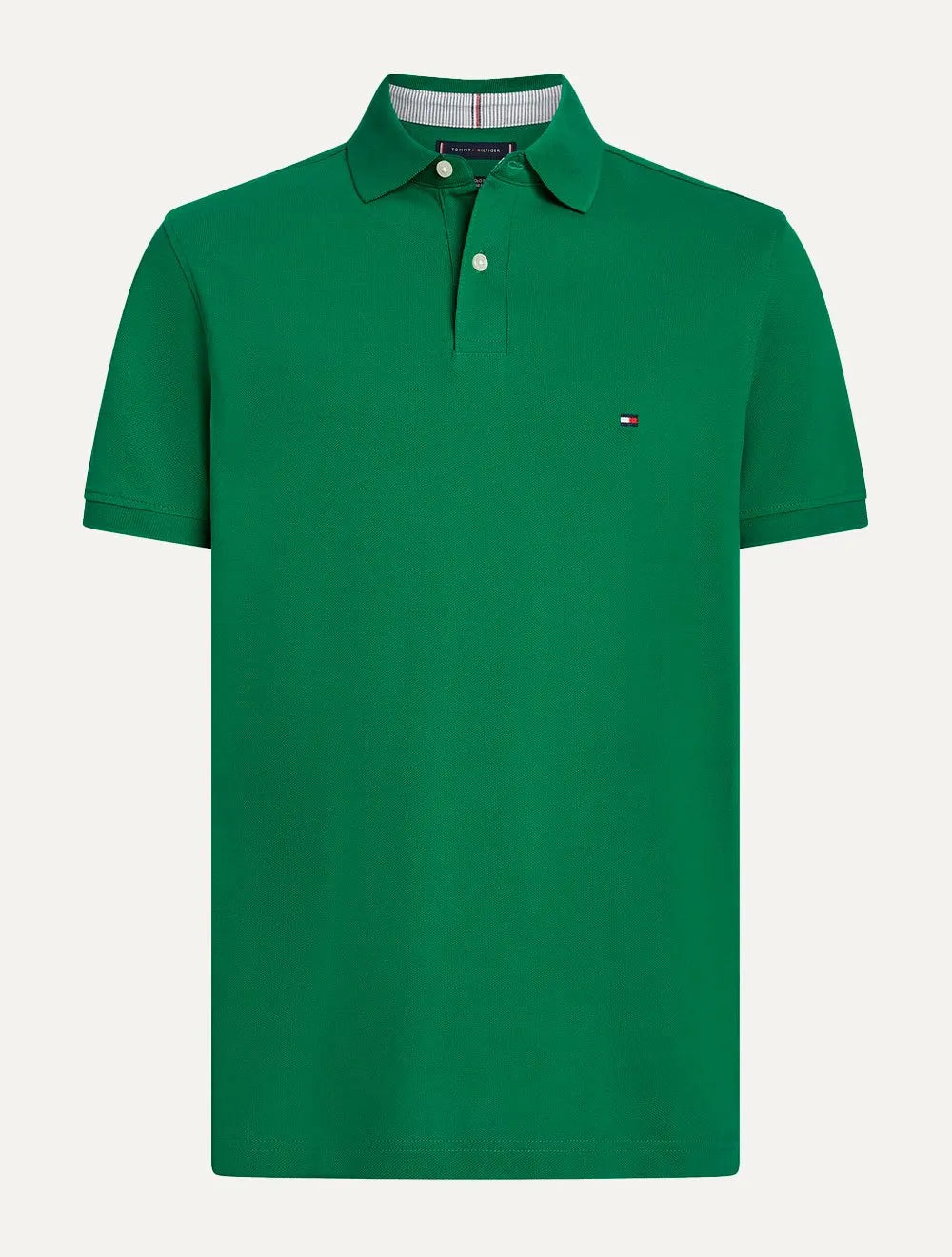 Polo Tommy Hilfiger Masculina Regular Piquet 1985 Nouveau Verde