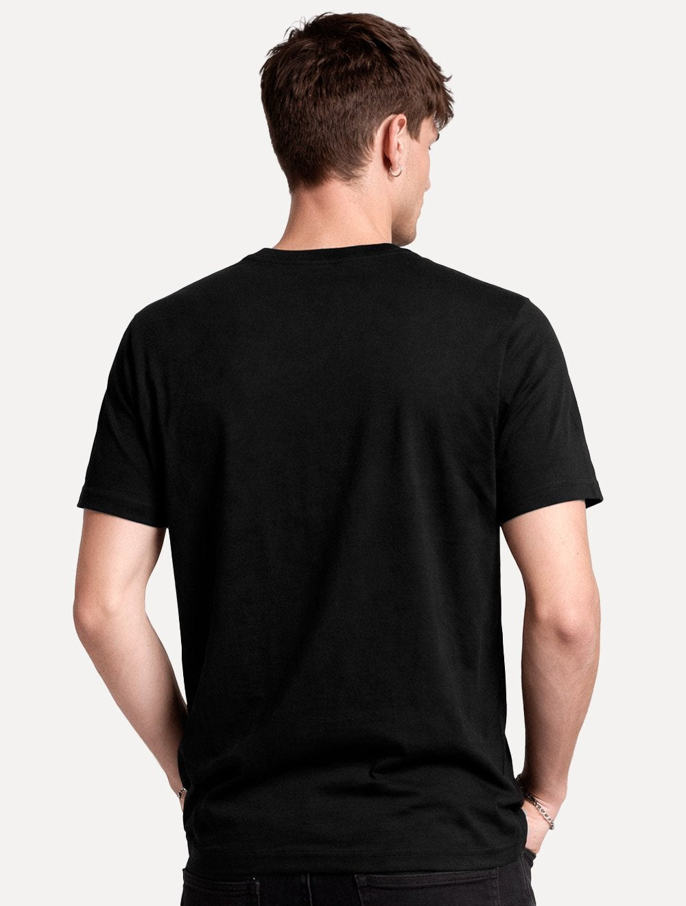 Camiseta Ellus Cotton Fine Dots Classic Preto